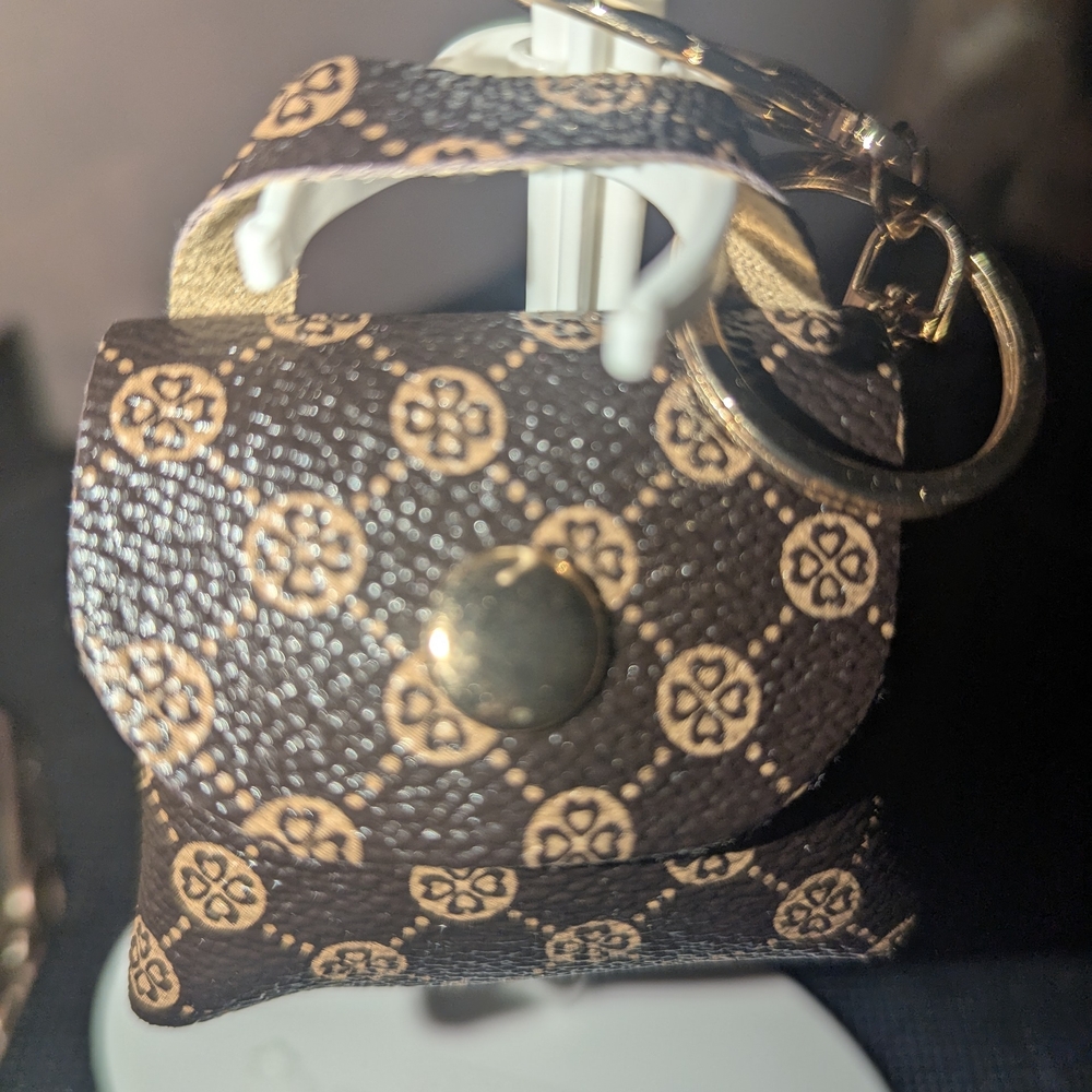 Brown and cream  Patterned Mini Bag